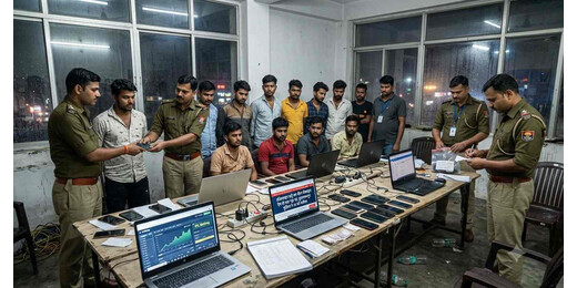 मोबाइल ऐप से चल रहा था ऑनलाइन सट्टे का खेल, मुजफ्फरपुर पुलिस ने 12 को दबोचा
